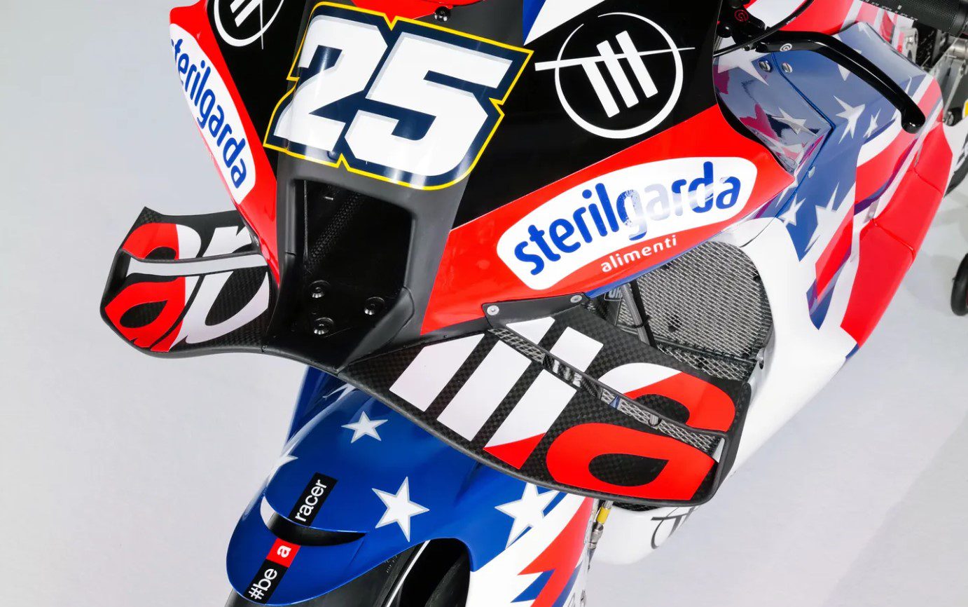 MotoGP: Norte-americana, Trackhouse Aprilia exibe pintura para temporada 2024 Lançamento Trackhouse 2024 - Miguel Oliveira Raul Fernandez