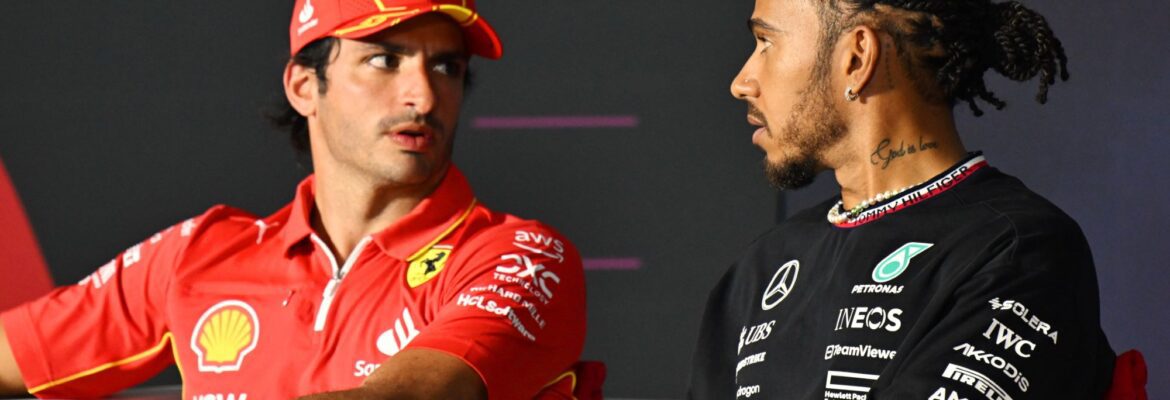 F1: Sainz faz declaração sobre Lewis Hamilton após assumir o assento na Ferrari