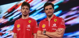 F1: Sainz alerta sobre problemas na pista depois de Leclerc bater em tampa de drenagem