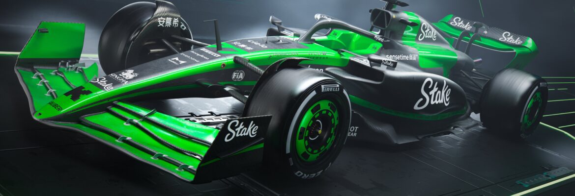 F1: Stake revela carro e pintura verde e preta para 2024