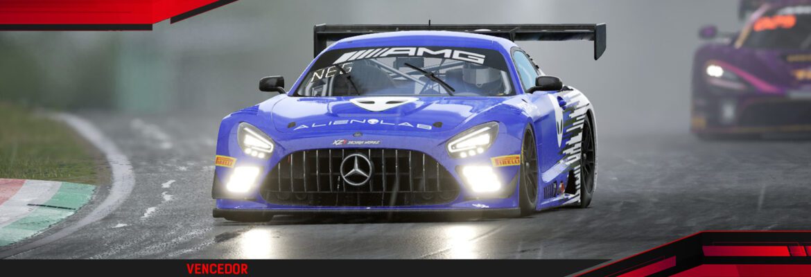 F1BC GT3 Competizione: Renan Negrini vence corrida com final chuvoso em Ímola