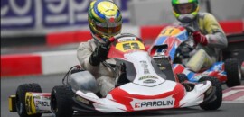 WSK: Miguel Costa mostra bom ritmo em sua estreia na chuva de KZ