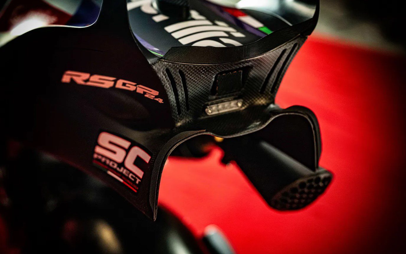 MotoGP: Aprilia revela nova moto com aerodinâmica radial para 2024 Lançamento Aprilia 2024 - Aleix Espargaró Maverick Vinales