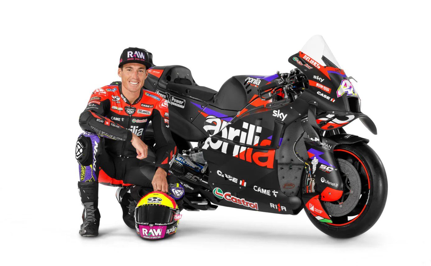 MotoGP: Aprilia revela nova moto com aerodinâmica radial para 2024 Lançamento Aprilia 2024 - Aleix Espargaró Maverick Vinales