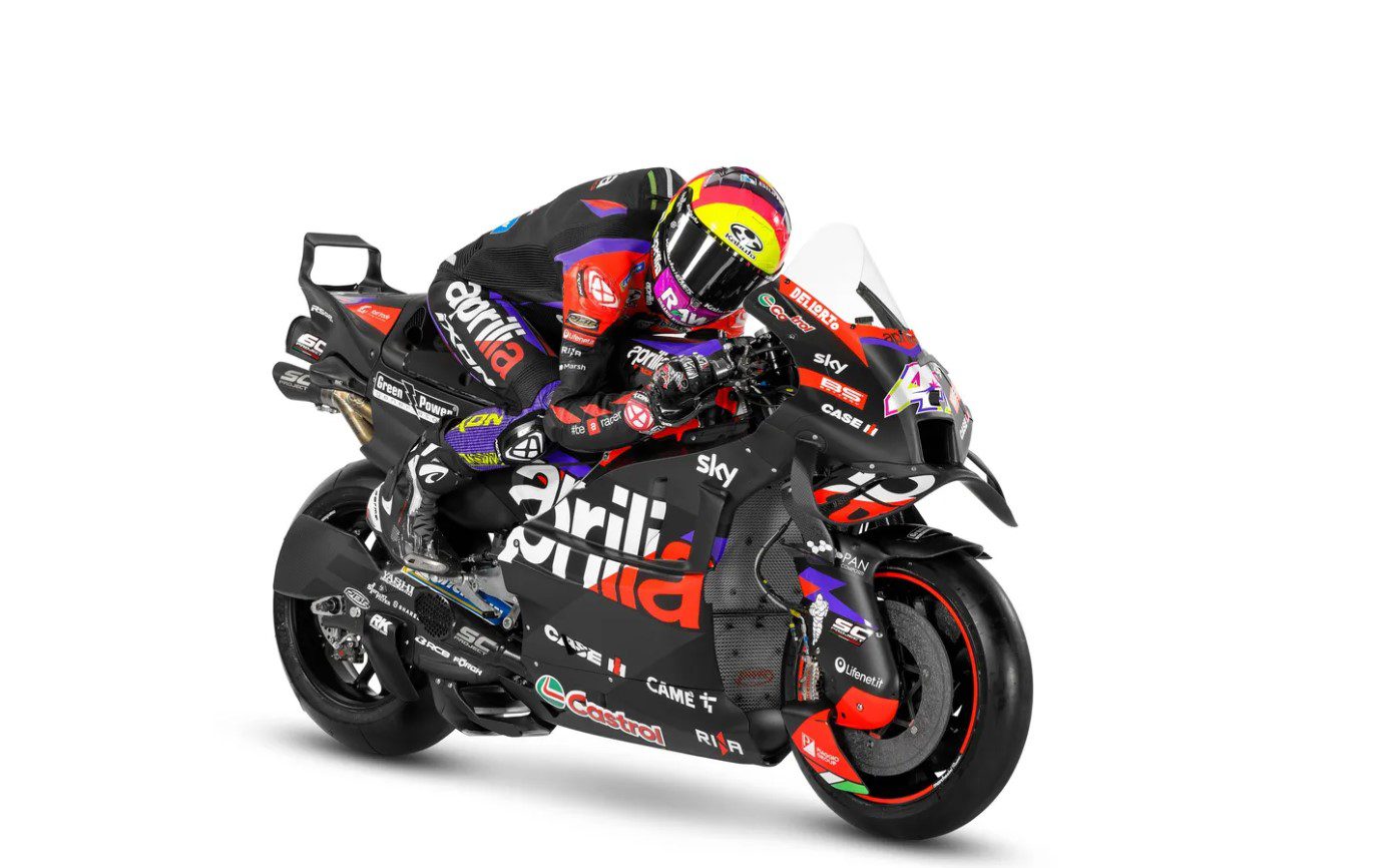 MotoGP: Aprilia revela nova moto com aerodinâmica radial para 2024 Lançamento Aprilia 2024 - Aleix Espargaró Maverick Vinales