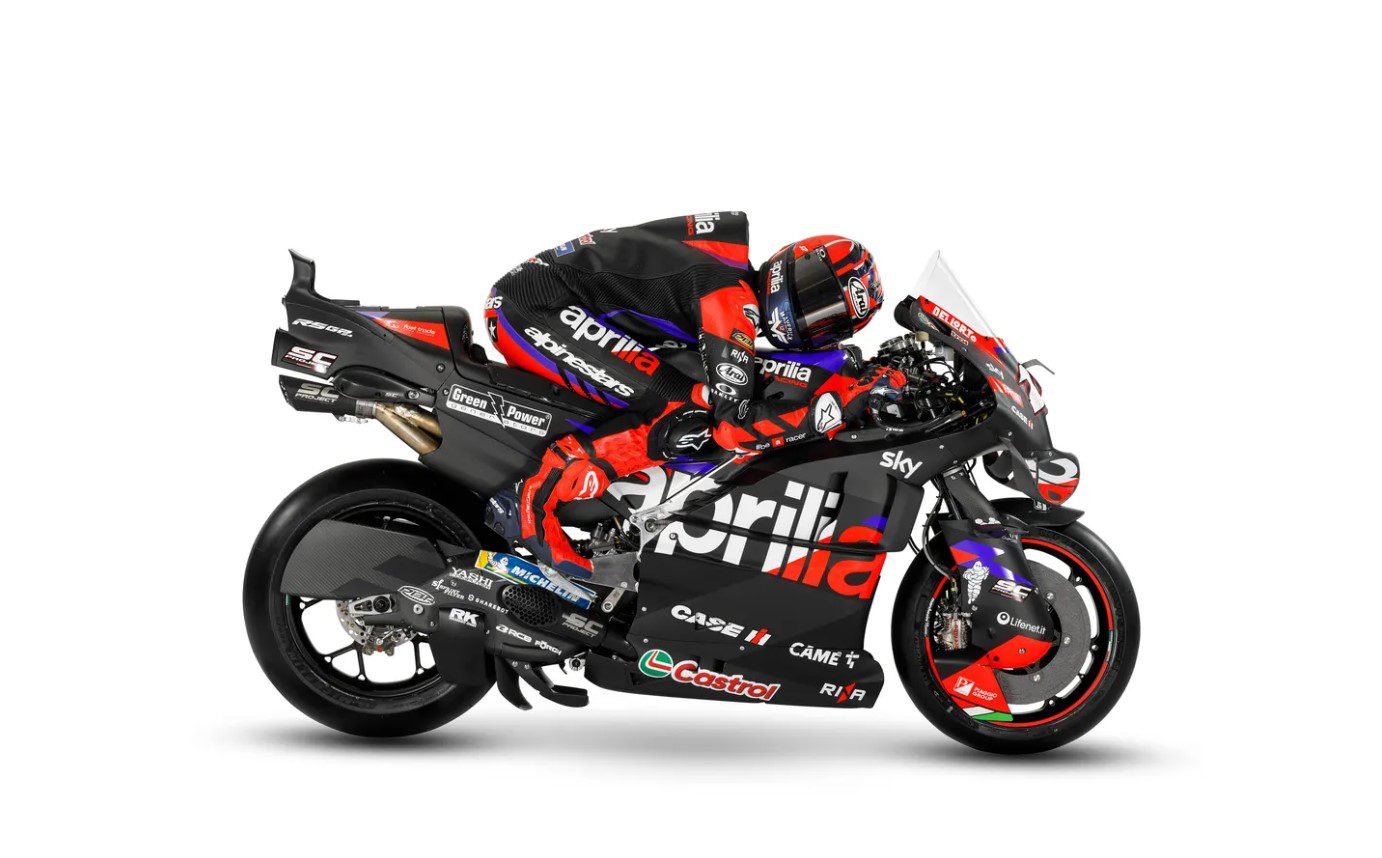 MotoGP: Aprilia revela nova moto com aerodinâmica radial para 2024 Lançamento Aprilia 2024 - Aleix Espargaró Maverick Vinales