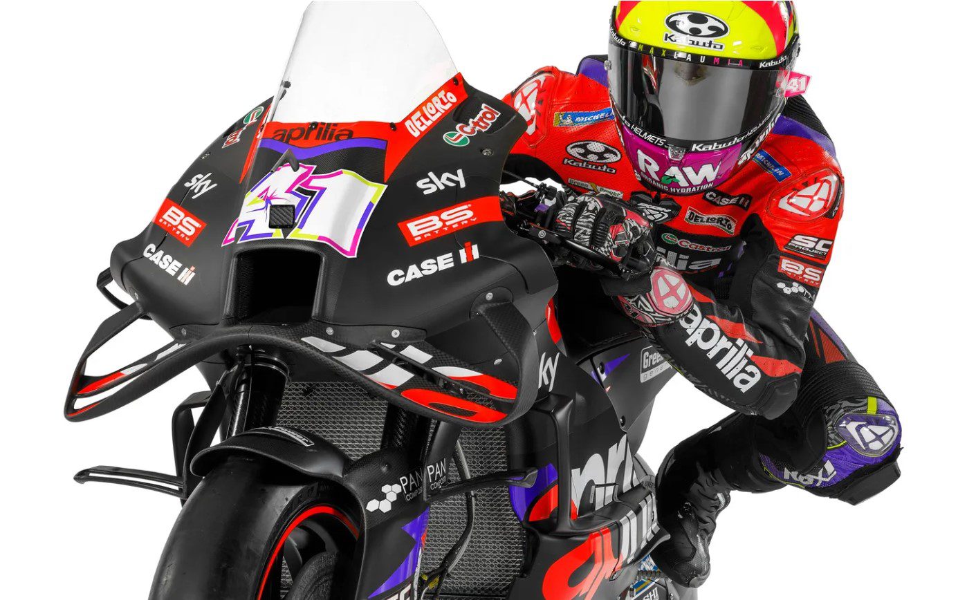 MotoGP: Aprilia revela nova moto com aerodinâmica radial para 2024 Lançamento Aprilia 2024 - Aleix Espargaró Maverick Vinales