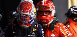 F1: Verstappen e Leclerc são convocados pelos comissários após toque em Barcelona