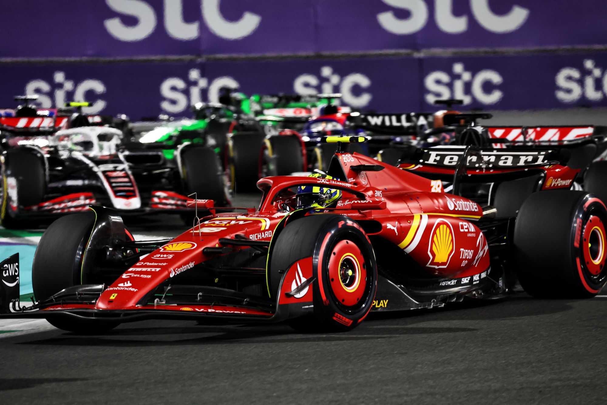 Oliver Bearman, Ferrari, em sua estréia na Fórmula 1 (Foto: XPB Images)