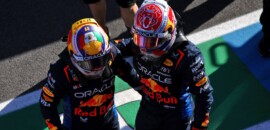 F1: Verstappen comemora primeira fila com Perez para o GP do Japão