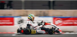 Miguel Costa mostra bom desempenho na abertura do Europeu de Kart