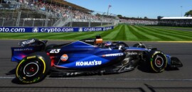 F1: Albon fora do TL2 após acidente no TL1 na Austrália