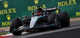 F1: Mercedes animada com progresso após pole de Russell