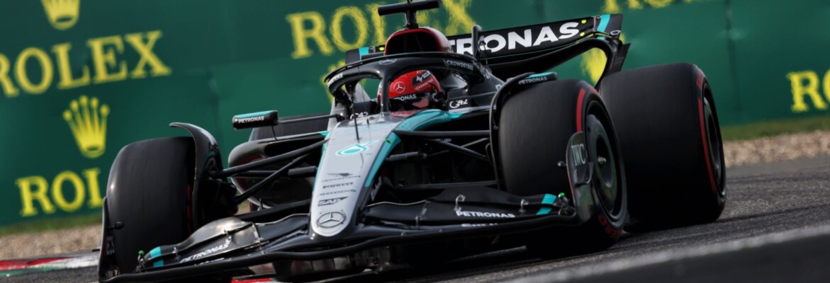 F1: Mercedes animada com progresso após pole de Russell