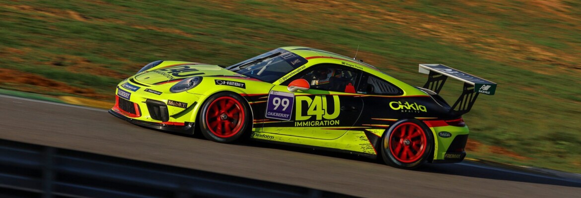Wagner Pontes conquista 2 pódios em Interlagos com a D4U Immigration na Porsche Cup