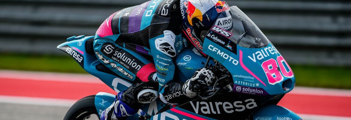 Alonso comanda de ponta a ponta prova acidentada da Moto3 em Austin