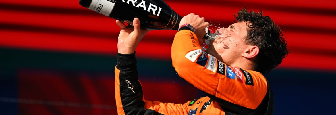 F1: Norris comemorou vitória, mas manteve foco na evolução da McLaren