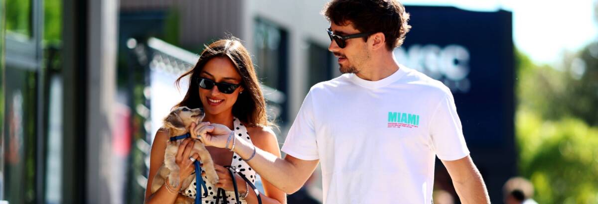 F1: Charles Leclerc anuncia noivado com Alexandra Saint Mleux