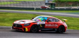 Enzo Gianfratti faz domingo perfeito, vence duas vezes em Interlagos e mantém liderança da AMG Cup Brasil