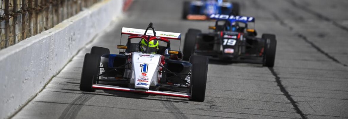 USF2000: Nic Giaffone crava pole position em Indianápolis em sua estreia em circuito oval