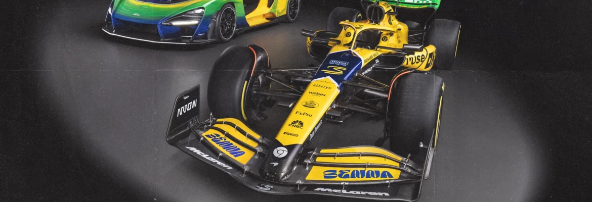 F1: McLaren correrá com MCL38 nas cores do Brasil em homenagem a Senna no GP de Mônaco