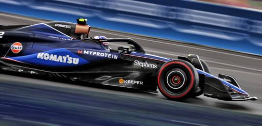 F1: Sexta-feira decepcionante para a Williams