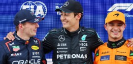 “Isso é bom para a F1”, disse Verstappen sobre pole inesperada de Russell