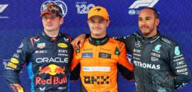 F1: As imagens da pole de Norris para o GP da Espanha; veja as fotos