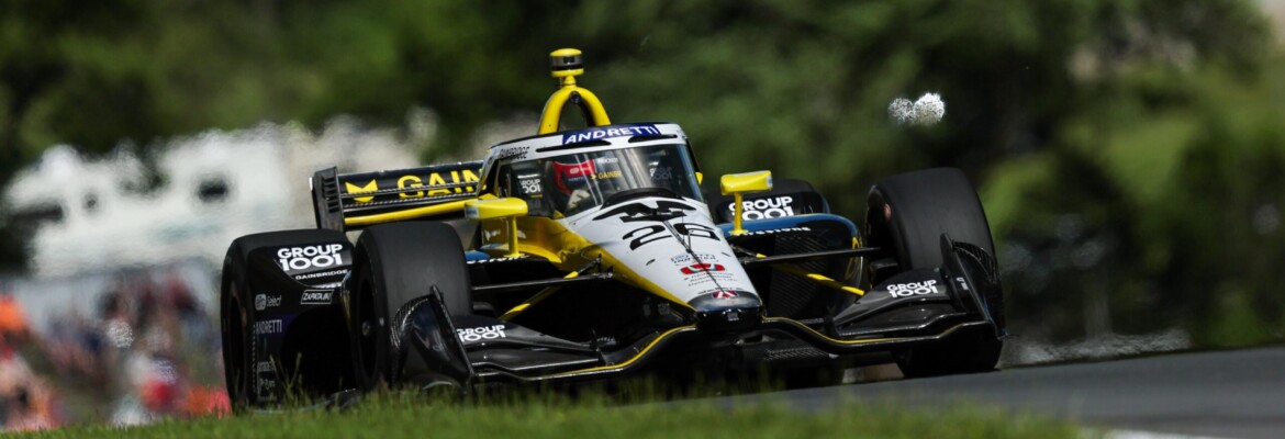 Indy: Herta lidera TL2 em Road America marcado por chuva e bandeiras vermelhas