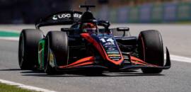F2: Enzo Fittipaldi é destaque em corrida de recuperação na Espanha mesmo sem retrovisor