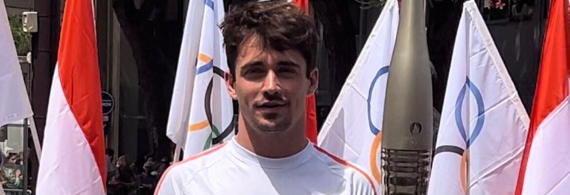 F1: Leclerc carrega tocha olímpica por Mônaco