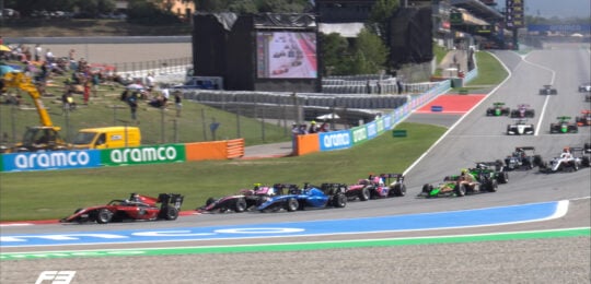 Veja a classificação da F3 após a corrida 1 da etapa de Barcelona