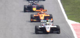 F3: Boya aproveita incidente, segura Dunne e vence corrida 1 em Barcelona