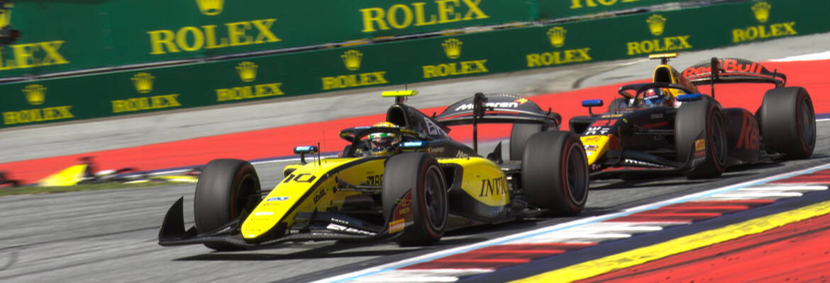 F2: Gabriel Bortoleto vira líder no início, acerta estratégia e vence corrida 2 na Áustria