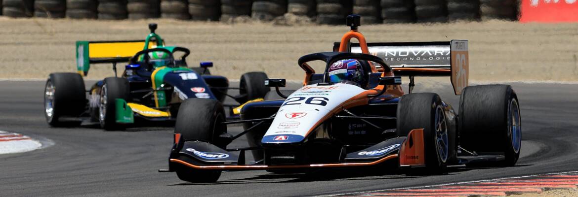 Indy NXT: Foster vence corrida 2 e “varre” etapa de Laguna Seca. Collet volta ao pódio