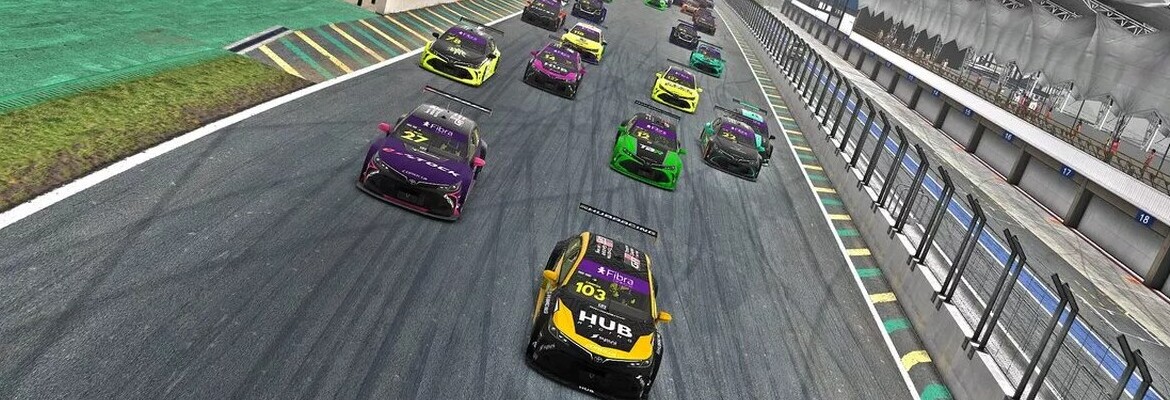 Gabriel Felipe e Luiz Felipe Tavares vencem etapa Road America da E-Stock 2024