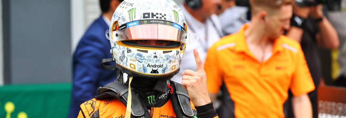 F1: Norris arrecada fundos com leilão de capacete