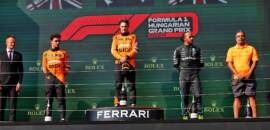 F1: Hamilton minimiza momento tenso com Norris no pós-corrida