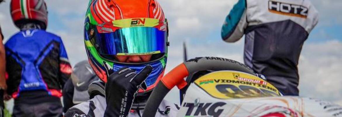 Enzo Vidmontiene vai ao pódio e se destaca em duas categorias no USPKS em Wisconsin