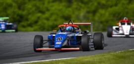 USF2000: Lucas Fecury mostra velocidade e se coloca entre os mais rápidos em Mid-Ohio em teste realizado na chuva