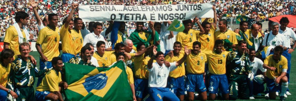 Relembre a homenagem da Seleção Brasileira a Ayrton Senna nos 30 anos