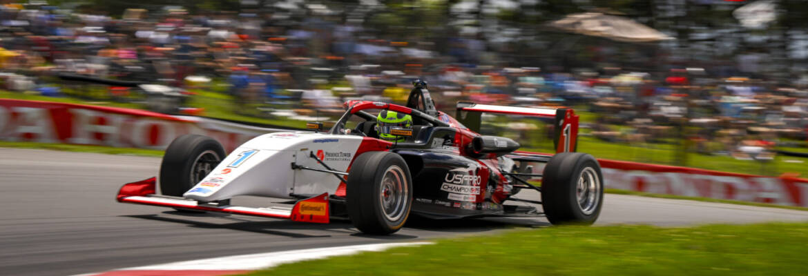 Nic Giaffone fecha provas de sexta e sábado com pódio e sétimo lugar na USF2000