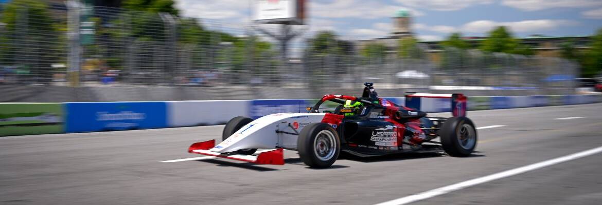 USF2000: Nic Giaffone ganha oito posições e garante sexto lugar na corrida 1 em Toronto