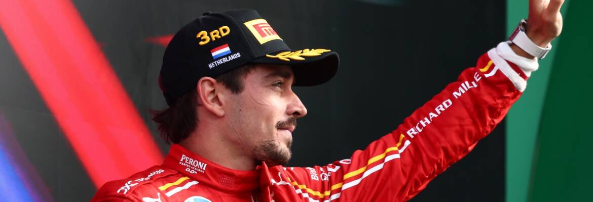F1: “Estou extremamente satisfeito”, afirma Leclerc sobre P3 na Holanda