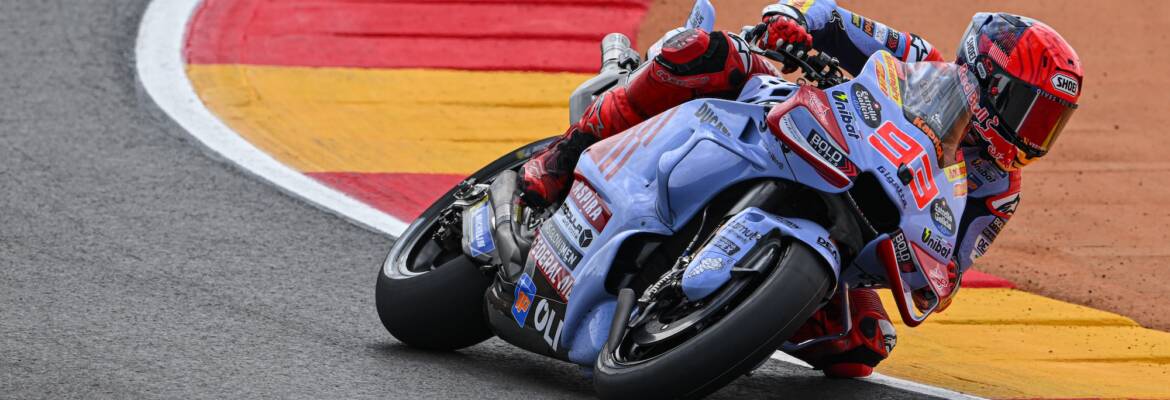 MotoGP: Marc Marquez conquista pole em Aragão; Acosta e Bagnaia completam primeira fila