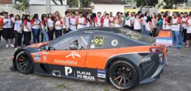 Hugo Cibien, piloto da Stock Series, participa de palestra para alunos da rede estadual da Grande Vitória