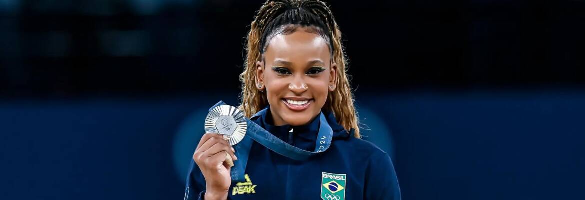 Rebeca Andrade se inspira em Ayrton Senna após conquistar mais uma medalha olímpica