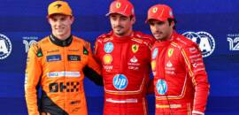 F1: As imagens da pole de Leclerc para o GP do Azerbaijão