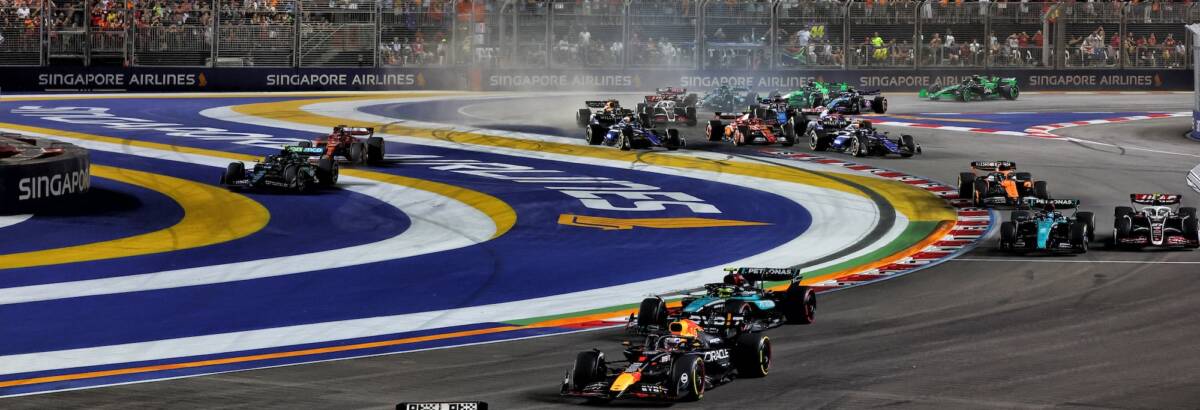 F1: Previsão indica chance de chuva nos treinos e classificação em Singapura