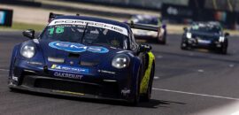 Átila Abreu e Léo Sanchez fazem corrida de recuperação no Porsche Endurance, mas furo de pneu tira chance de pódio